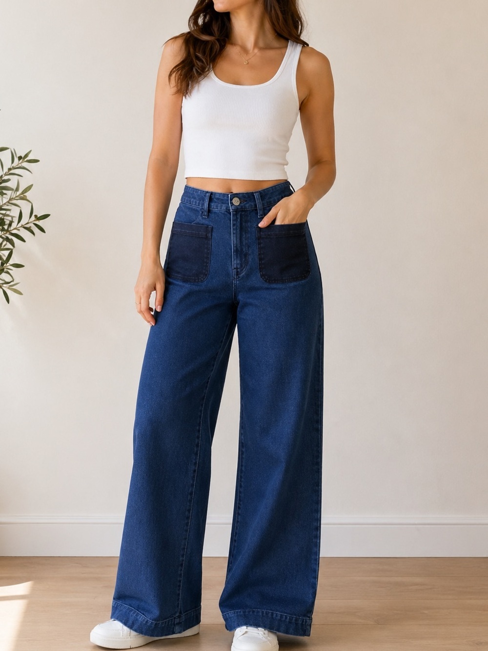 Gloria Vanderbilt x Christian Siriano Alfie High Rise Wide Leg Jeans Size 29